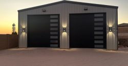 40x60x16 – Ash Gray Walls + Charcoal Gray Roof & Trim – Yuma, AZ