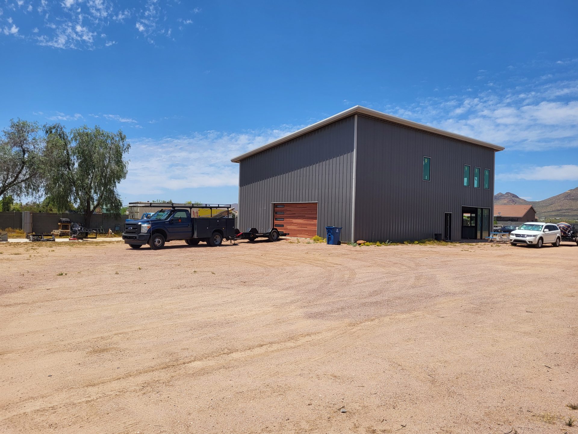 40x60x20-26 – Charcoal Gray Walls + Ash Gray Roof & Trim – Apache Junction, AZ