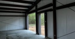 36x60x10 – Solar White Walls + Charcoal Gray Trim – Cedar Bluff, AL