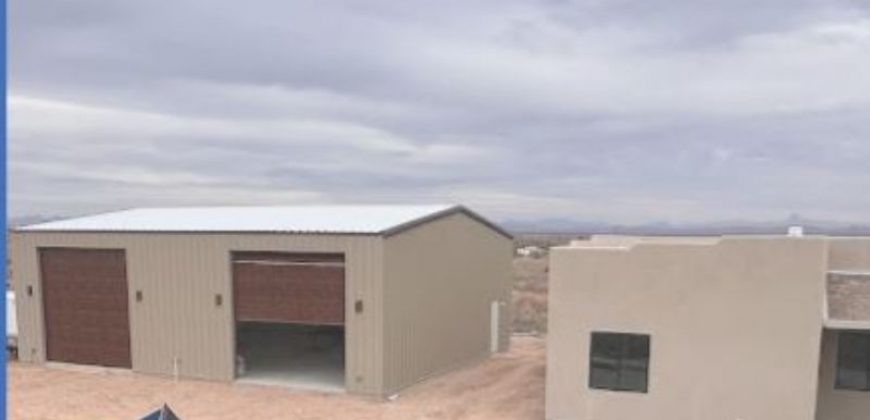 40x50x16 – Desert Sand Walls + Burnished Slate & Desert Sand Trim & Polar White Roof – AZ