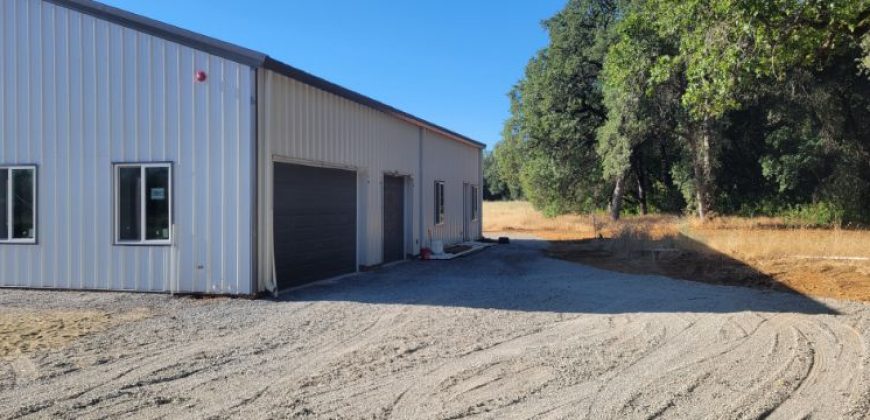 60x65x14 – Cobalt Blue Roof + Polar White Walls + Charcoal Gray Trim – Redding, CA